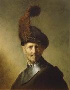 An Old Man in Military Costume 1630-1 by Rembrandt REMBRANDT Harmenszoon van Rijn
